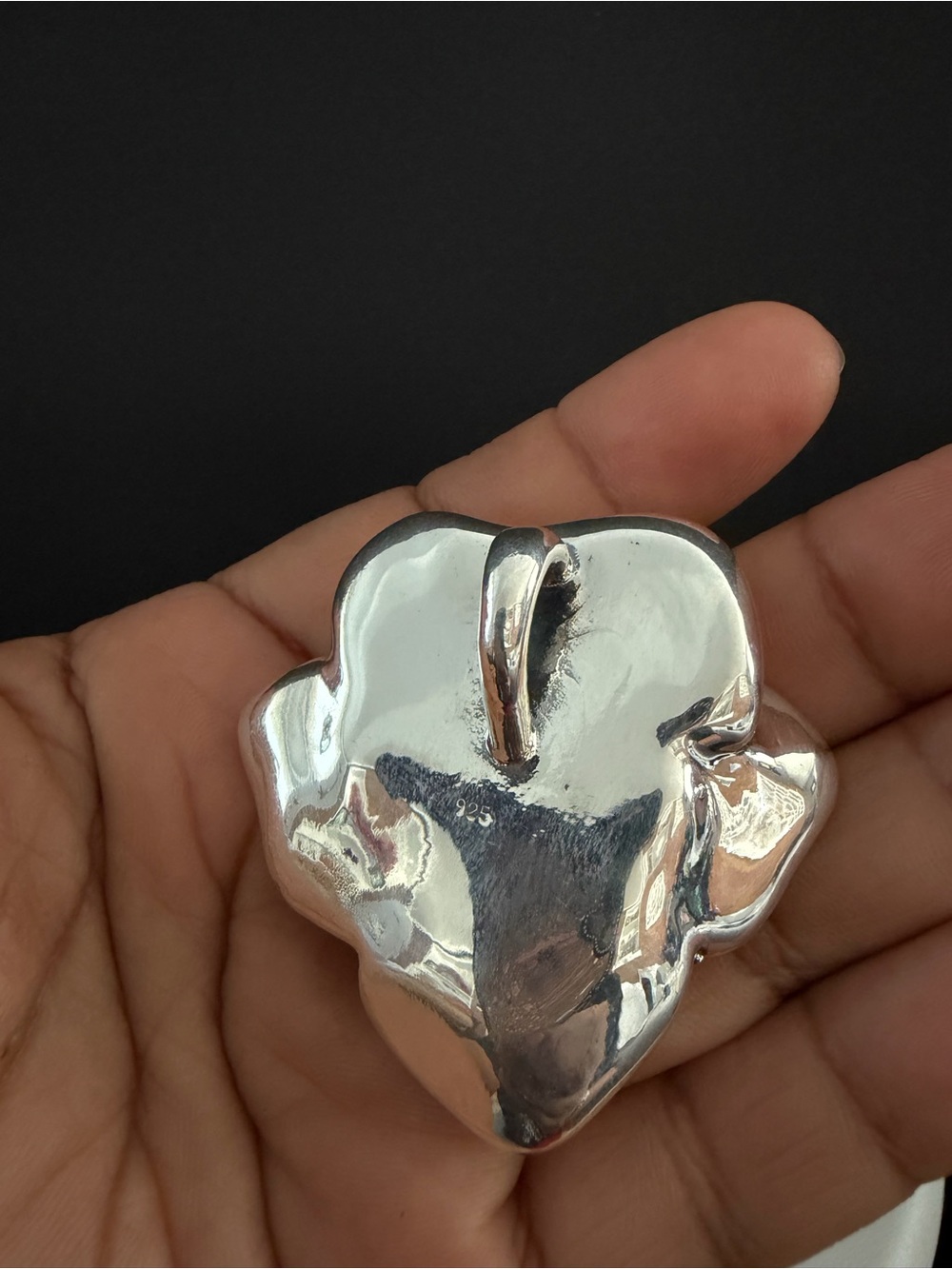 Huge Sterling Silver 925 Rose Pendant (only). - Picture 7 of 7